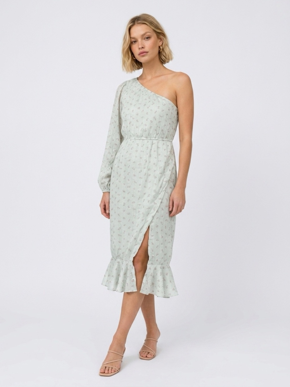 HEMANT & NANDITA dress sana one shoulder NWT XL $358